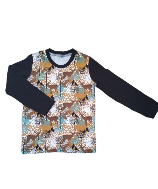 Longsleeve met hertjes, maat 110