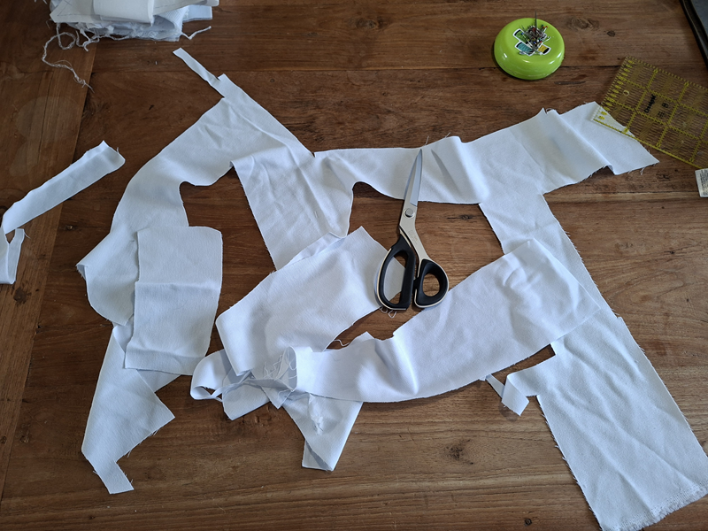 Dit is alles wat overbleef van de witte lap