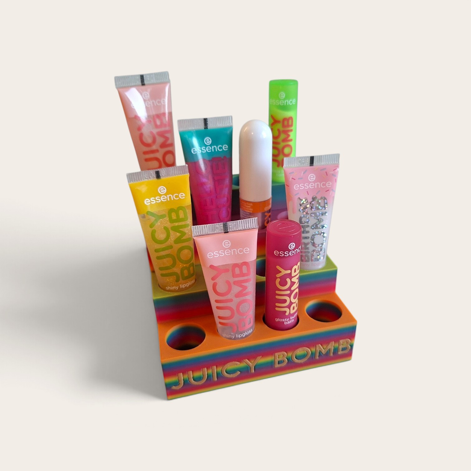 Juicy bomb houder maat M met kleurverloop regenboog. - Afbeelding 3