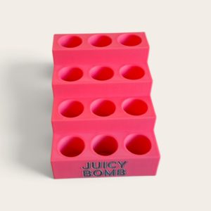 Juicy bomb make-up standaard. Lipgloss, lippenstift, houder. Cadeau voor tieners, meisjes.