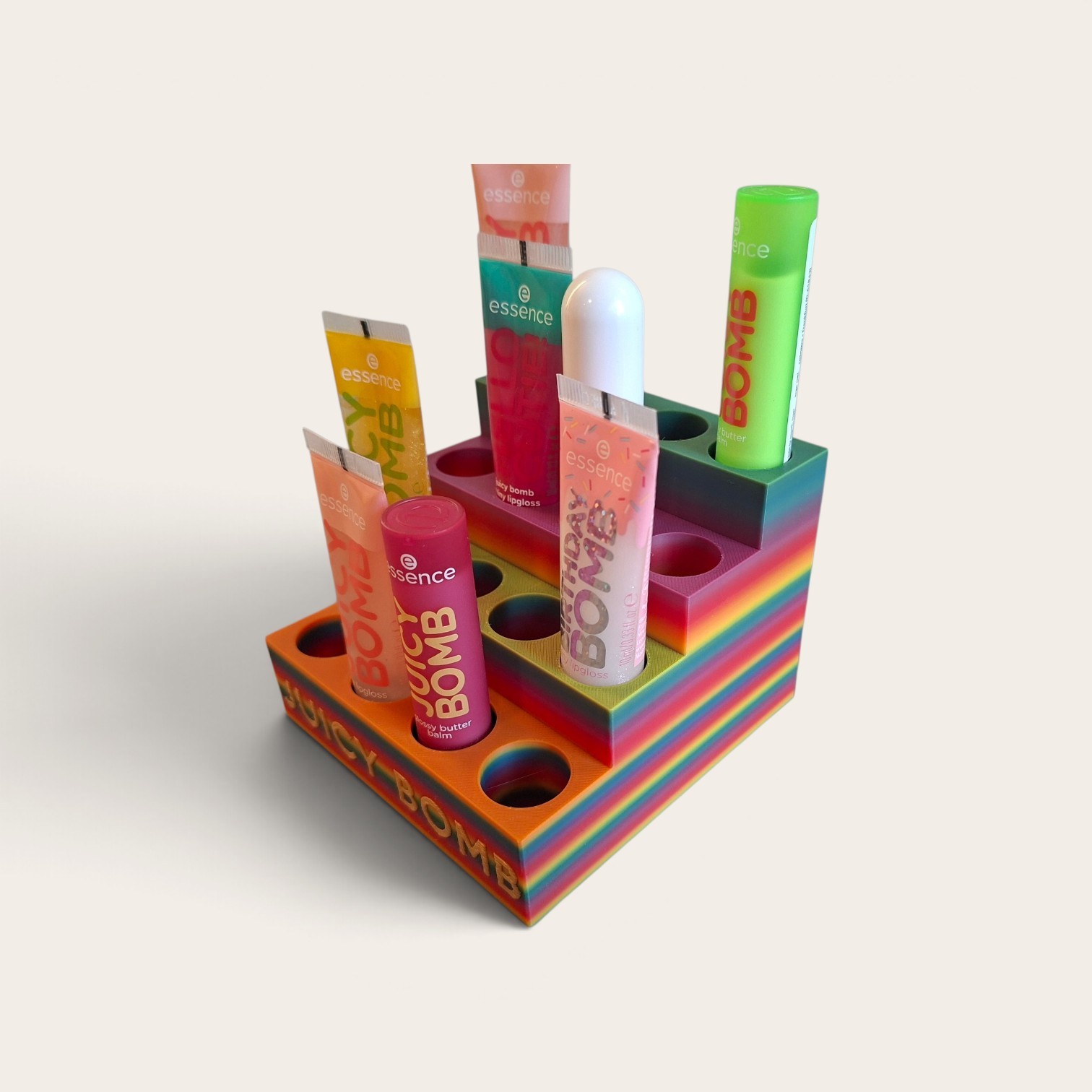 Juicy bomb houder maat M met kleurverloop regenboog. - Afbeelding 4